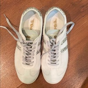 Gola Leopard Calf Hair Detail Sneaker